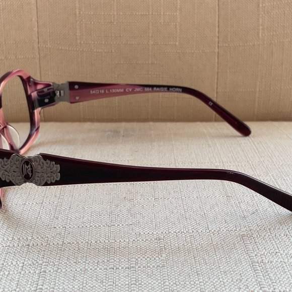 Jessica McClintock Women Eyeglasses RAISIE HORN 54[]16 130 Glasses - Picture 11 of 12